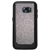 DistinctInk™ OtterBox Commuter Series Case for Apple iPhone or Samsung Galaxy - Grey Black Paisley