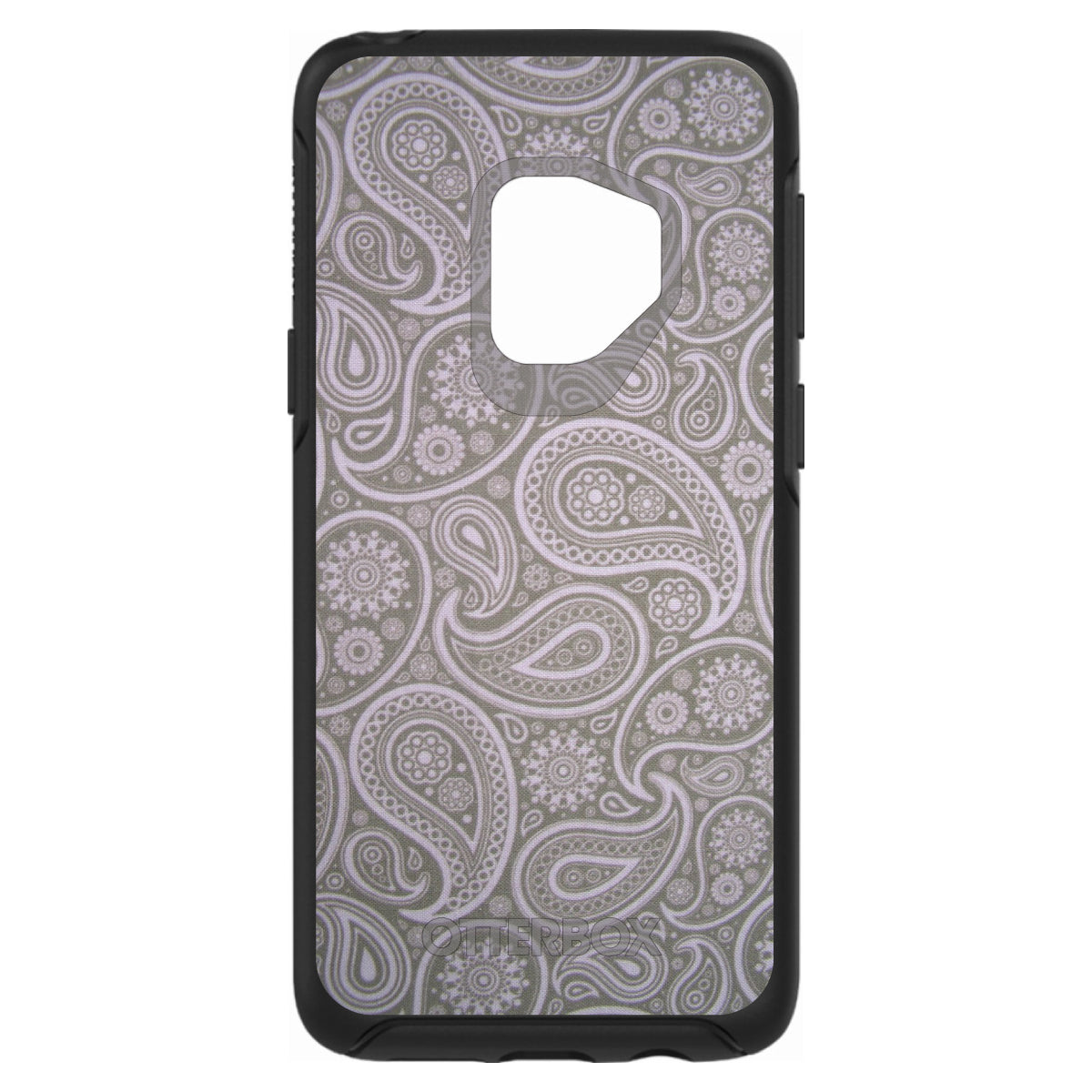 Grey Black Paisley OtterBox Symmetry Case for iPhone & Galaxy, view 8