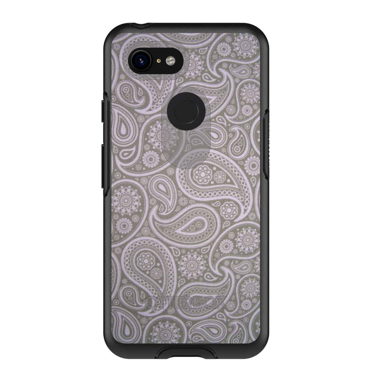 Grey Black Paisley OtterBox Symmetry Case for iPhone & Galaxy, view 15