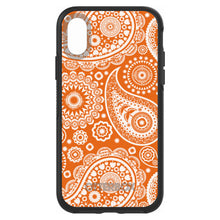 DistinctInk™ OtterBox Symmetry Series Case for Apple iPhone / Samsung Galaxy / Google Pixel - Orange White Paisley