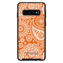 DistinctInk™ OtterBox Symmetry Series Case for Apple iPhone / Samsung Galaxy / Google Pixel - Orange White Paisley