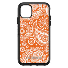 DistinctInk™ OtterBox Symmetry Series Case for Apple iPhone / Samsung Galaxy / Google Pixel - Orange White Paisley