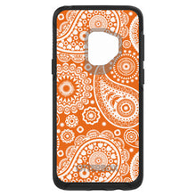 DistinctInk™ OtterBox Symmetry Series Case for Apple iPhone / Samsung Galaxy / Google Pixel - Orange White Paisley