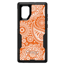 DistinctInk™ OtterBox Commuter Series Case for Apple iPhone or Samsung Galaxy - Orange White Paisley