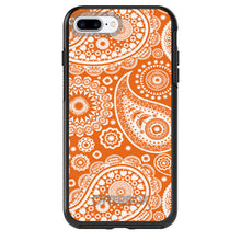 DistinctInk™ OtterBox Symmetry Series Case for Apple iPhone / Samsung Galaxy / Google Pixel - Orange White Paisley
