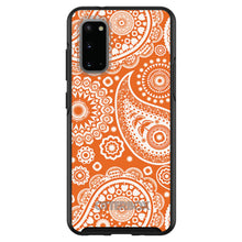 DistinctInk™ OtterBox Symmetry Series Case for Apple iPhone / Samsung Galaxy / Google Pixel - Orange White Paisley