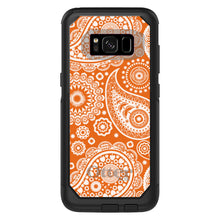 DistinctInk™ OtterBox Commuter Series Case for Apple iPhone or Samsung Galaxy - Orange White Paisley