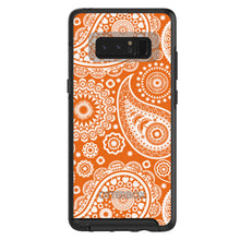 DistinctInk™ OtterBox Symmetry Series Case for Apple iPhone / Samsung Galaxy / Google Pixel - Orange White Paisley