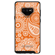 DistinctInk™ OtterBox Symmetry Series Case for Apple iPhone / Samsung Galaxy / Google Pixel - Orange White Paisley