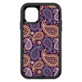Purple Yellow Blue Paisley OtterBox Defender Case for iPhone & Galaxy, view 2