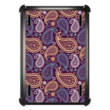 DistinctInk™ OtterBox Defender Series Case for Apple iPad / iPad Pro / iPad Air / iPad Mini - Purple Yellow Blue Paisley