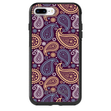 DistinctInk™ OtterBox Symmetry Series Case for Apple iPhone / Samsung Galaxy / Google Pixel - Purple Yellow Blue Paisley