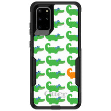 DistinctInk™ OtterBox Commuter Series Case for Apple iPhone or Samsung Galaxy - Green Orange Blue Alligator Gator