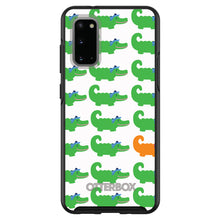 DistinctInk™ OtterBox Symmetry Series Case for Apple iPhone / Samsung Galaxy / Google Pixel - Green Orange Blue Alligator Gator