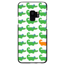 DistinctInk® Hard Plastic Snap-On Case for Apple iPhone or Samsung Galaxy - Green Orange Blue Alligator Gator