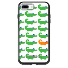 DistinctInk™ OtterBox Symmetry Series Case for Apple iPhone / Samsung Galaxy / Google Pixel - Green Orange Blue Alligator Gator