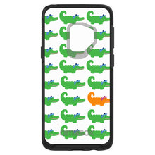 DistinctInk™ OtterBox Symmetry Series Case for Apple iPhone / Samsung Galaxy / Google Pixel - Green Orange Blue Alligator Gator