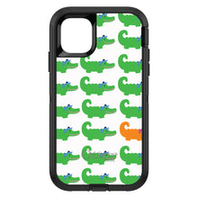 DistinctInk™ OtterBox Defender Series Case for Apple iPhone / Samsung Galaxy / Google Pixel - Green Orange Blue Alligator Gator