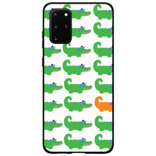 DistinctInk® Hard Plastic Snap-On Case for Apple iPhone or Samsung Galaxy - Green Orange Blue Alligator Gator