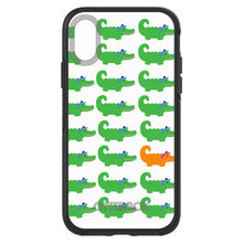 DistinctInk™ OtterBox Symmetry Series Case for Apple iPhone / Samsung Galaxy / Google Pixel - Green Orange Blue Alligator Gator