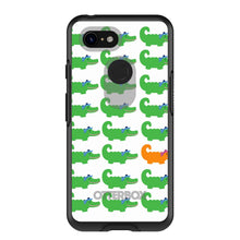 DistinctInk™ OtterBox Symmetry Series Case for Apple iPhone / Samsung Galaxy / Google Pixel - Green Orange Blue Alligator Gator