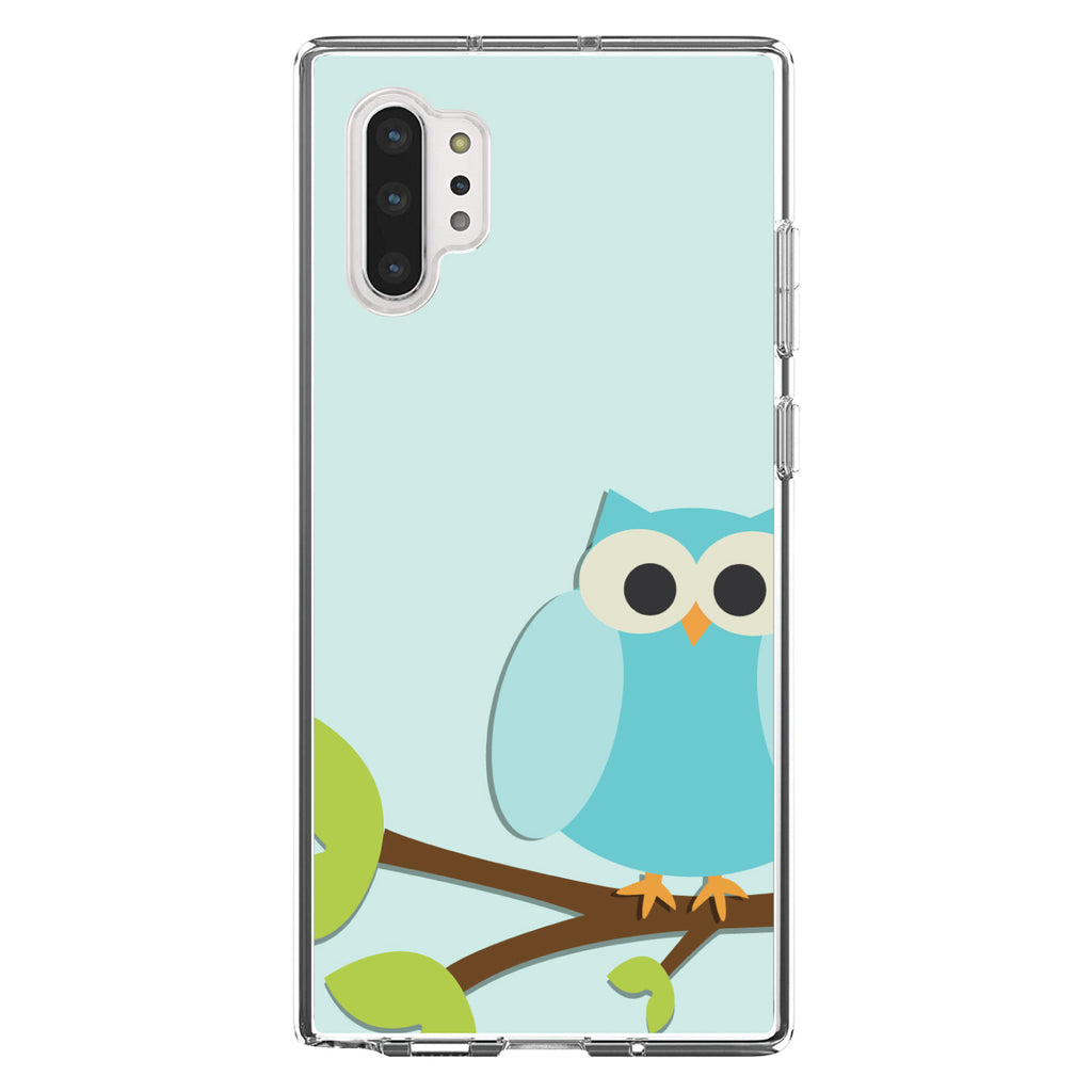 Blue Owl Cartoon Clear Shockproof iPhone Case, view 10