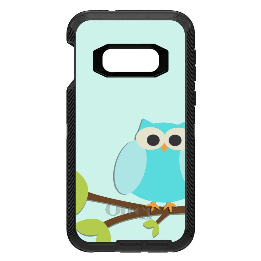 Blue Owl Cartoon OtterBox Defender Case for iPhone & Galaxy, view 10