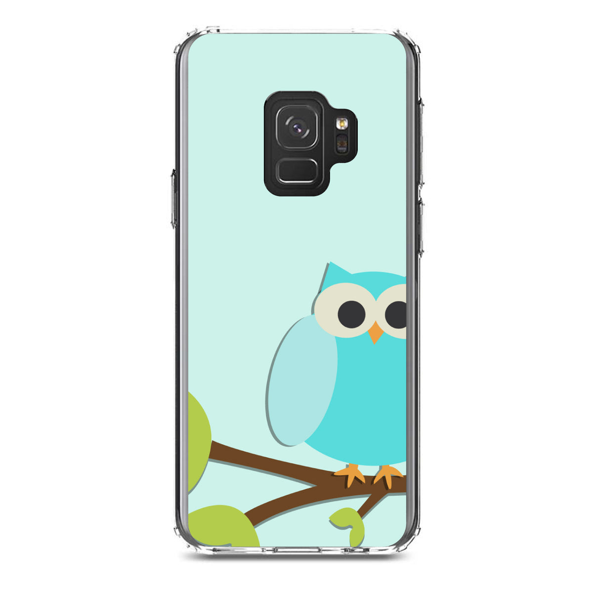 Blue Owl Cartoon Clear Shockproof iPhone Case, view 19
