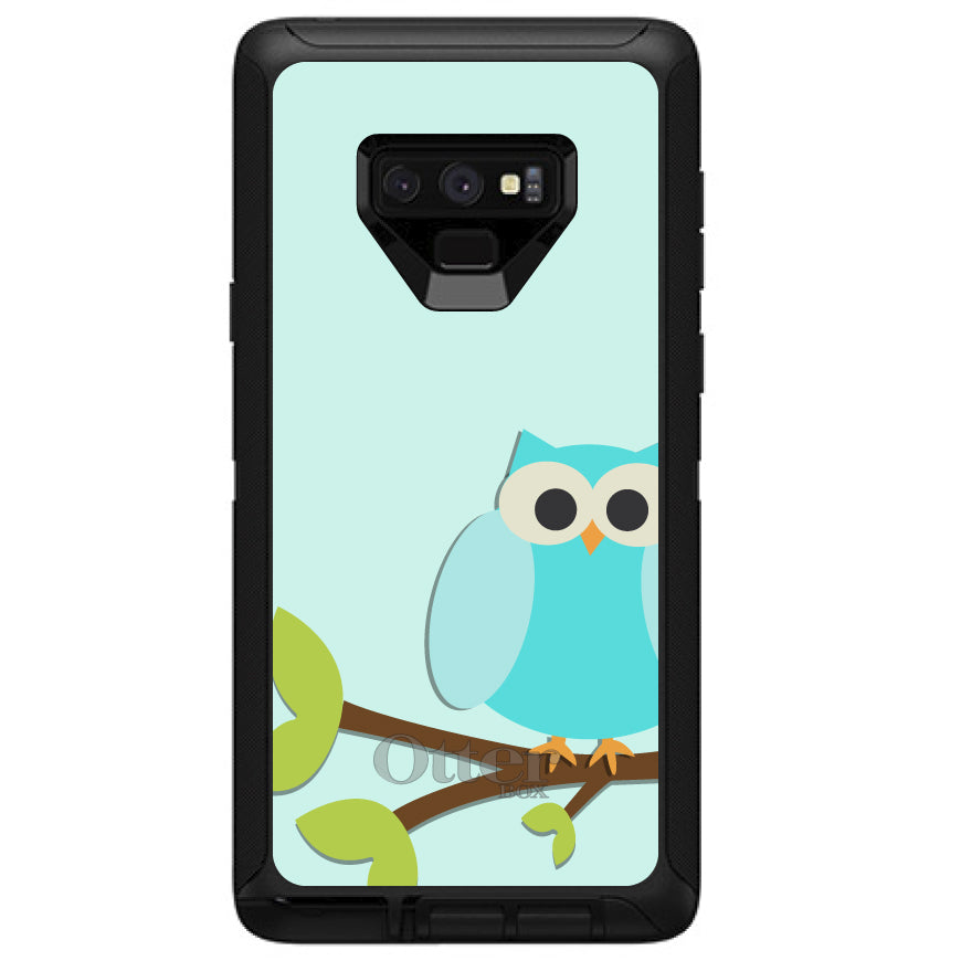 Blue Owl Cartoon OtterBox Defender Case for iPhone & Galaxy, view 16