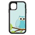 Blue Owl Cartoon OtterBox Defender Case for iPhone & Galaxy, view 2
