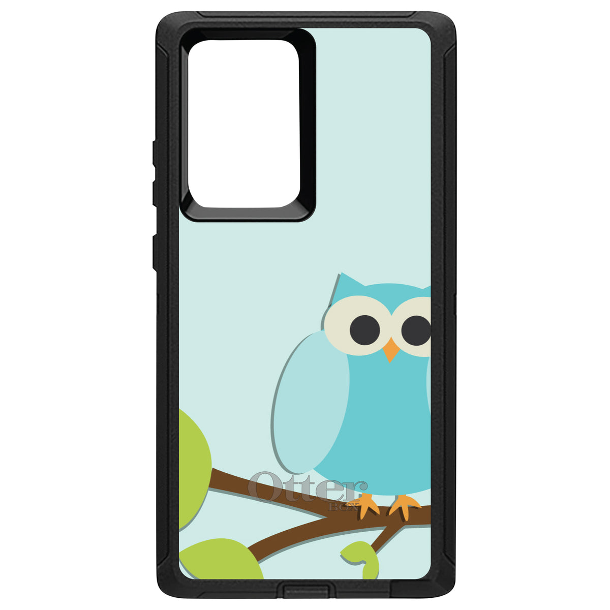 Blue Owl Cartoon OtterBox Defender Case for iPhone & Galaxy, view 13