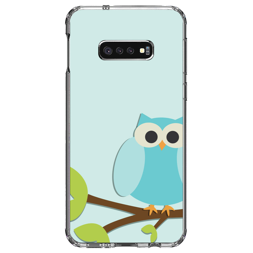 Blue Owl Cartoon Clear Shockproof iPhone Case, view 18