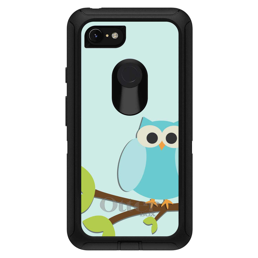Blue Owl Cartoon OtterBox Defender Case for iPhone & Galaxy, view 18