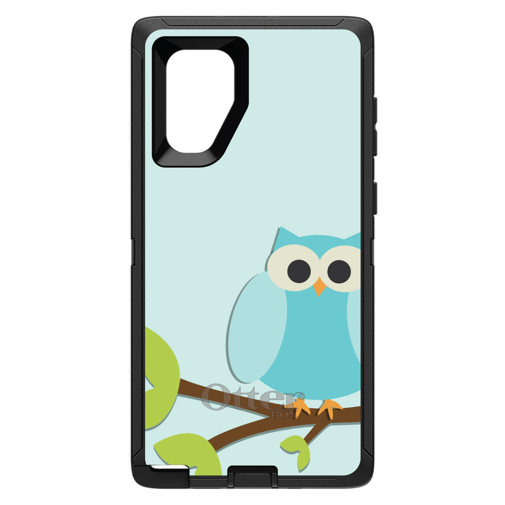 Blue Owl Cartoon OtterBox Defender Case for iPhone & Galaxy, view 14