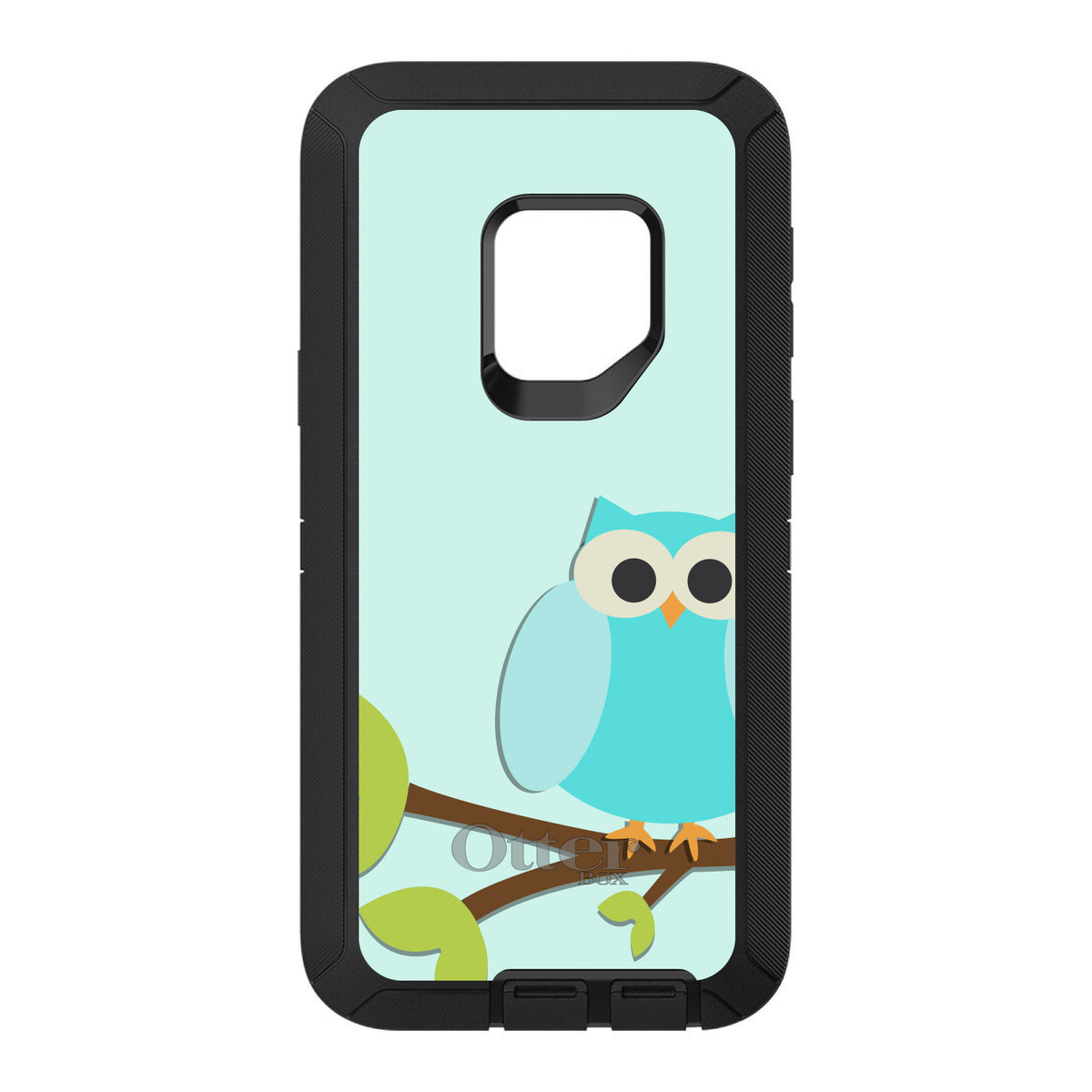 Blue Owl Cartoon OtterBox Defender Case for iPhone & Galaxy, view 11