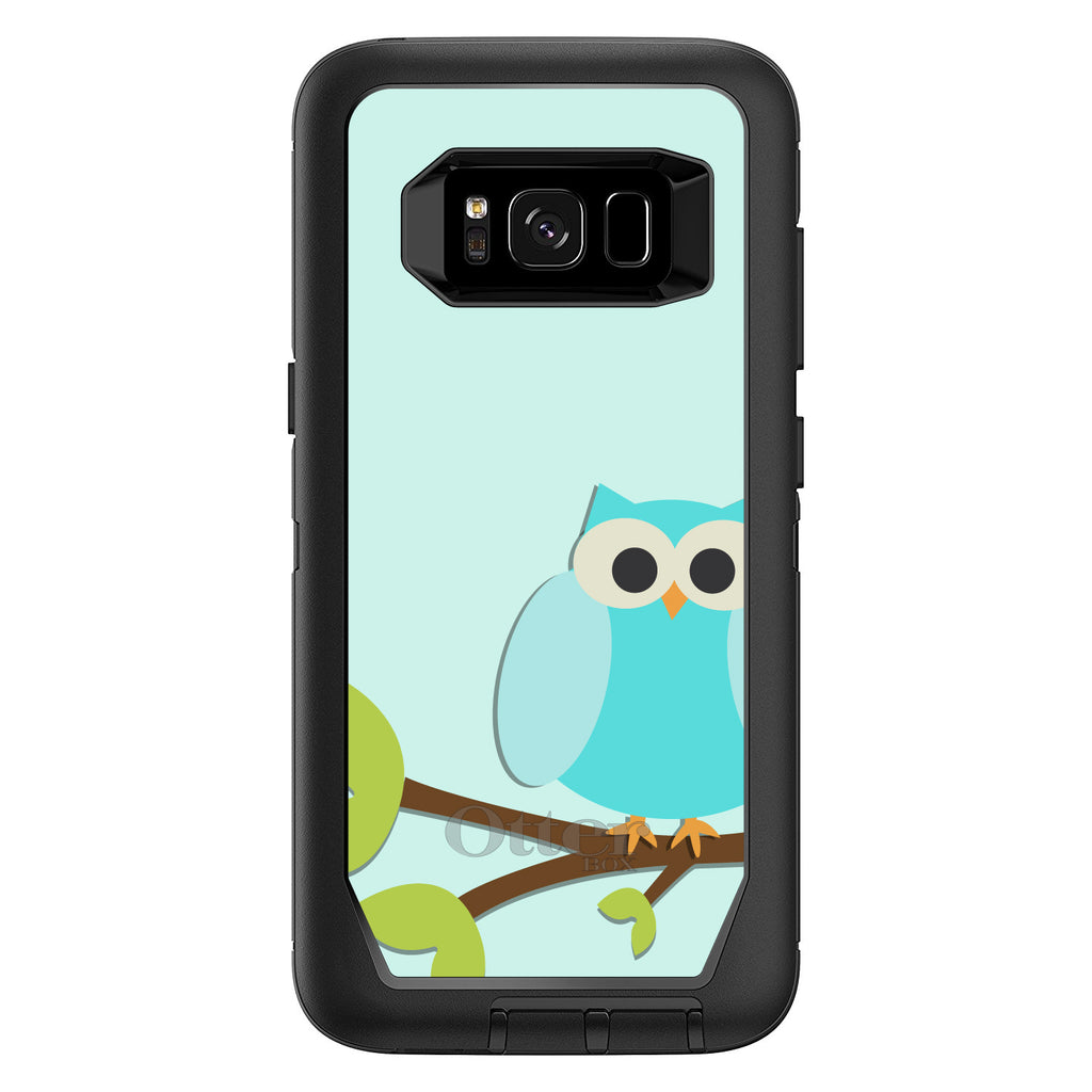Blue Owl Cartoon OtterBox Defender Case for iPhone & Galaxy, view 12