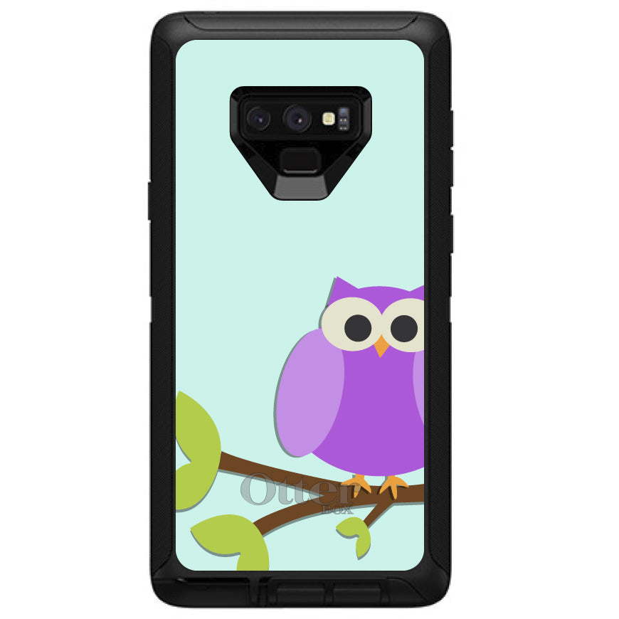 Purple Owl Cartoon OtterBox Defender Case for iPhone & Galaxy, view 16
