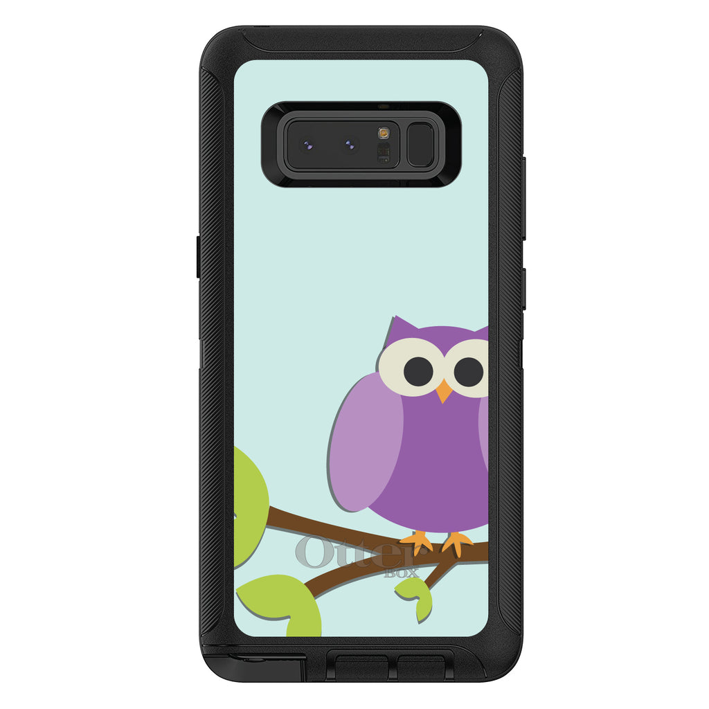 Purple Owl Cartoon OtterBox Defender Case for iPhone & Galaxy, view 17