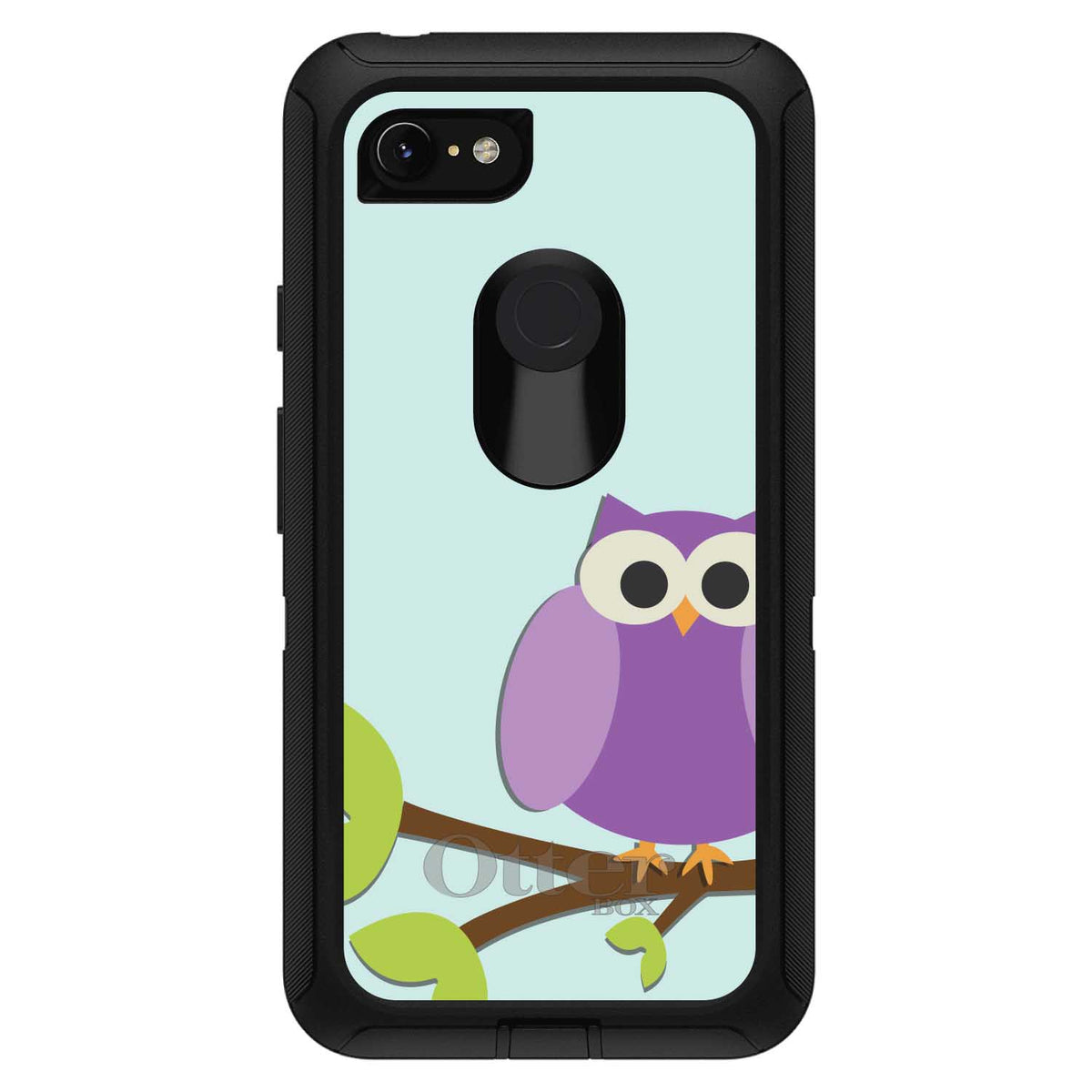 Purple Owl Cartoon OtterBox Defender Case for iPhone & Galaxy, view 18