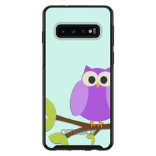 DistinctInk™ OtterBox Symmetry Series Case for Apple iPhone / Samsung Galaxy / Google Pixel - Purple Owl Cartoon