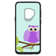 DistinctInk™ OtterBox Symmetry Series Case for Apple iPhone / Samsung Galaxy / Google Pixel - Purple Owl Cartoon