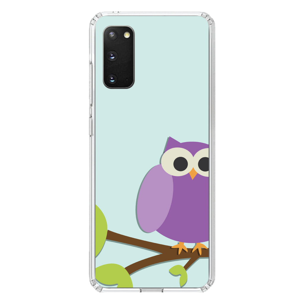 Purple Owl Cartoon Clear Shockproof iPhone Case, view 14