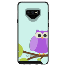DistinctInk™ OtterBox Symmetry Series Case for Apple iPhone / Samsung Galaxy / Google Pixel - Purple Owl Cartoon