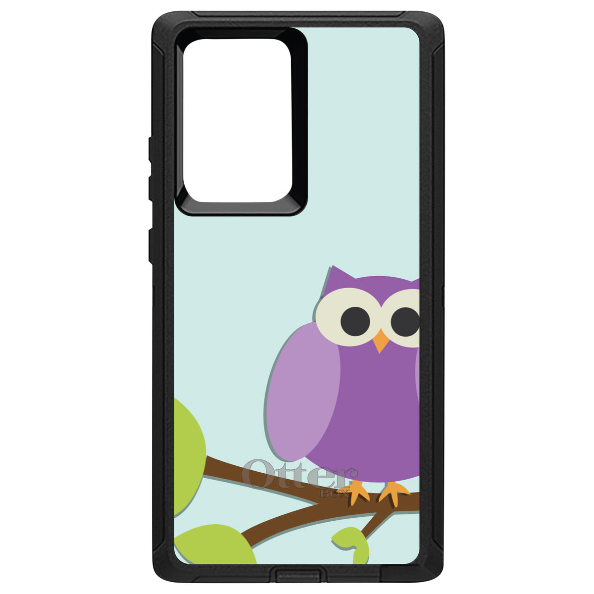 Purple Owl Cartoon OtterBox Defender Case for iPhone & Galaxy, view 13