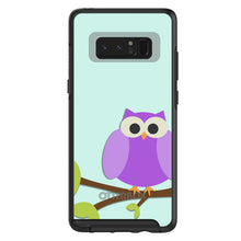 DistinctInk™ OtterBox Symmetry Series Case for Apple iPhone / Samsung Galaxy / Google Pixel - Purple Owl Cartoon