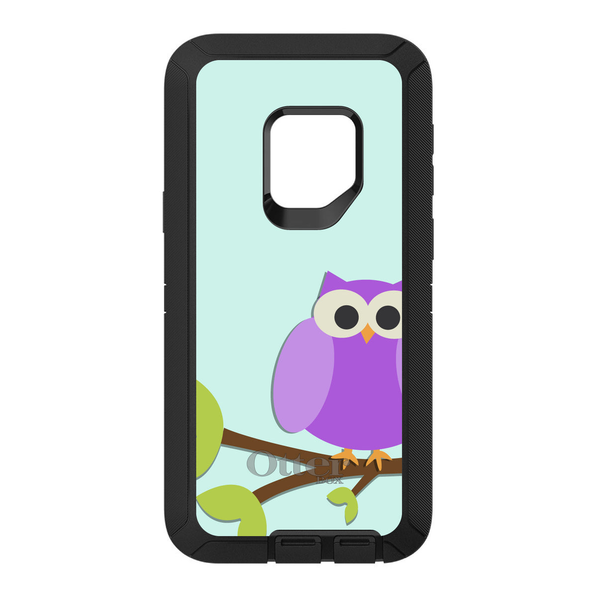 Purple Owl Cartoon OtterBox Defender Case for iPhone & Galaxy, view 11