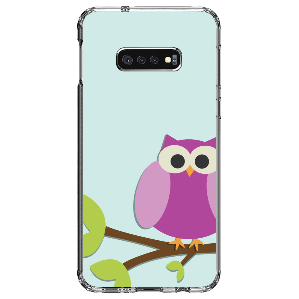 Pink Owl Cartoon Clear Shockproof iPhone Case, view 18