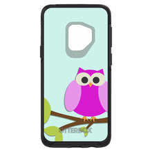 DistinctInk™ OtterBox Symmetry Series Case for Apple iPhone / Samsung Galaxy / Google Pixel - Pink Owl Cartoon