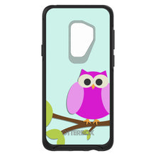 DistinctInk™ OtterBox Symmetry Series Case for Apple iPhone / Samsung Galaxy / Google Pixel - Pink Owl Cartoon