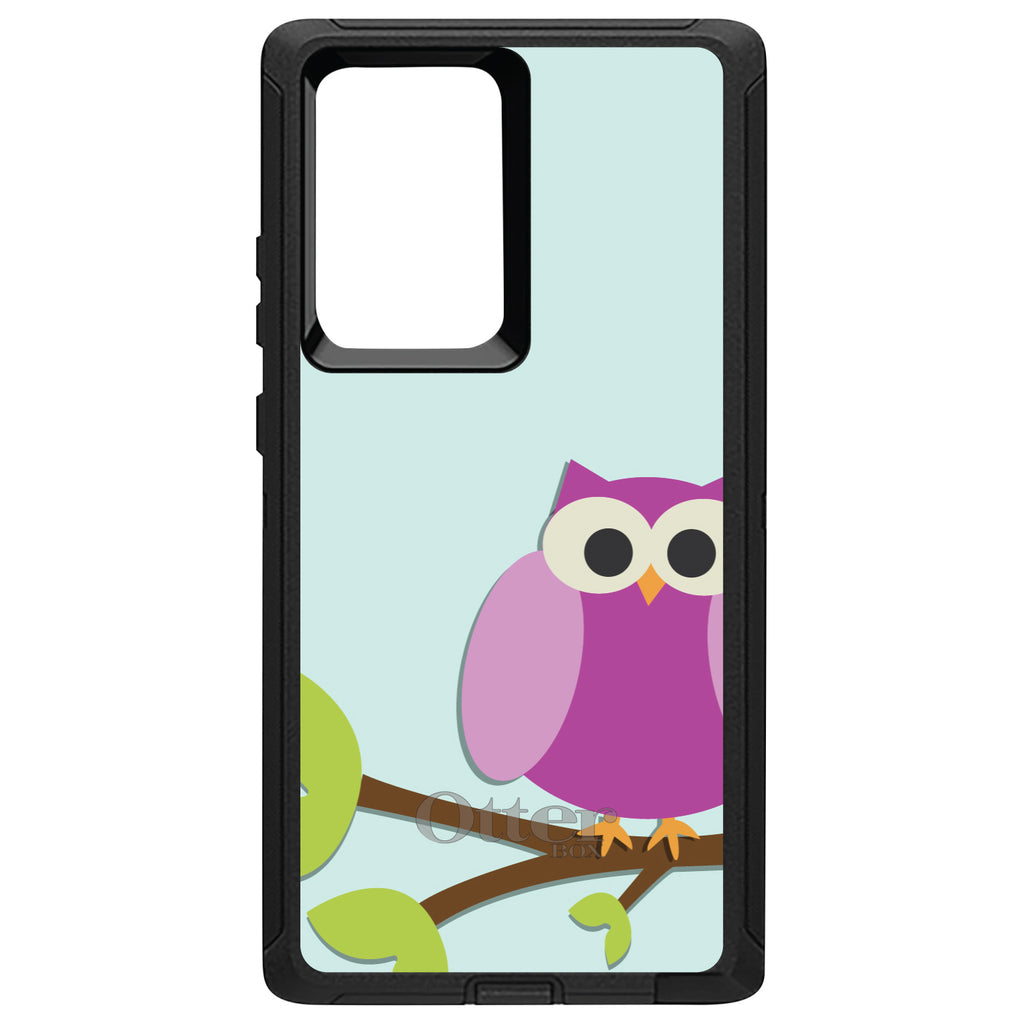Pink Owl Cartoon OtterBox Defender Case for iPhone & Galaxy, view 13
